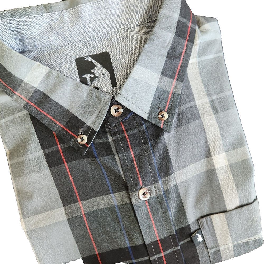 Brooklyn's Own Mens Rocawear Long Sleeve Button Down Shirt Size Large Plaid